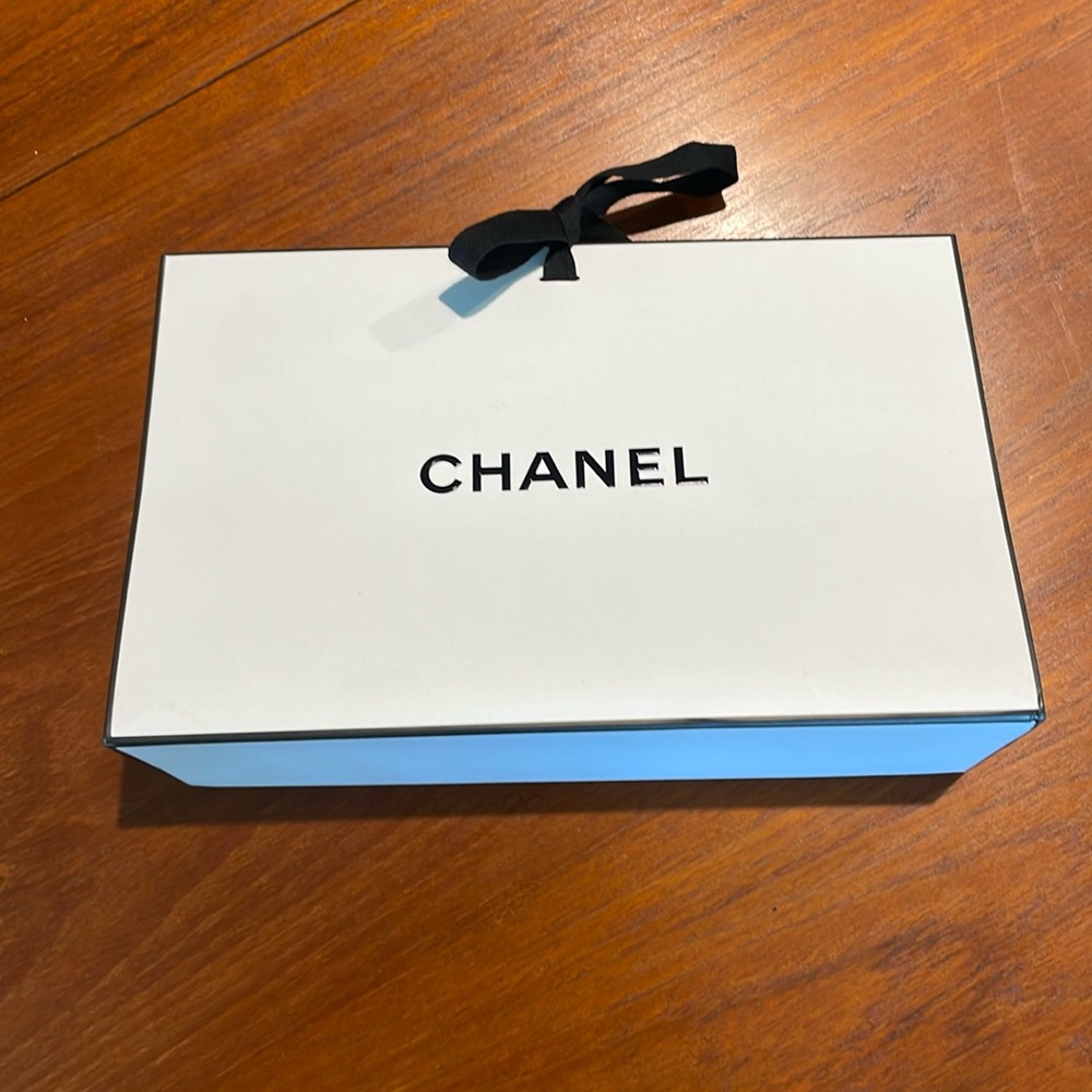 Chanel cardboard gift pouch bag empty